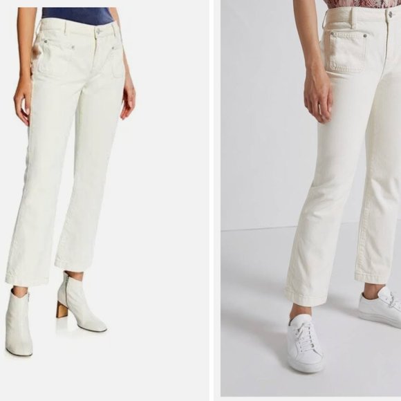 Current/ Elliot 'the cropped boot' Cream Jeans‎ - Picture 1 of 6
